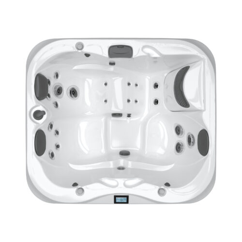 A top view of the spa tub.