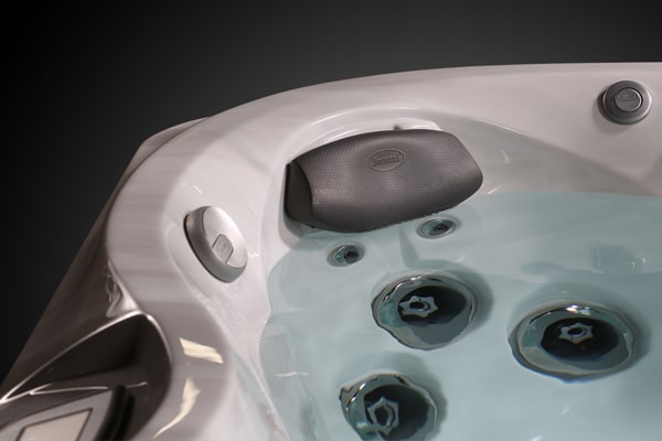 A close up of the inside of a hot tub