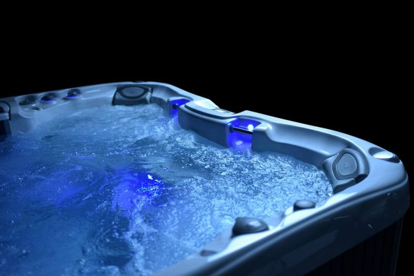 A close up of the top of a hot tub